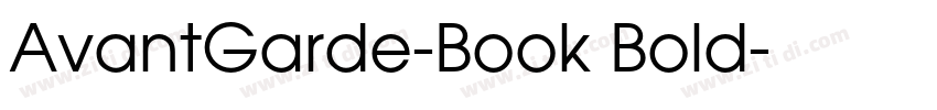 AvantGarde-Book Bold字体转换